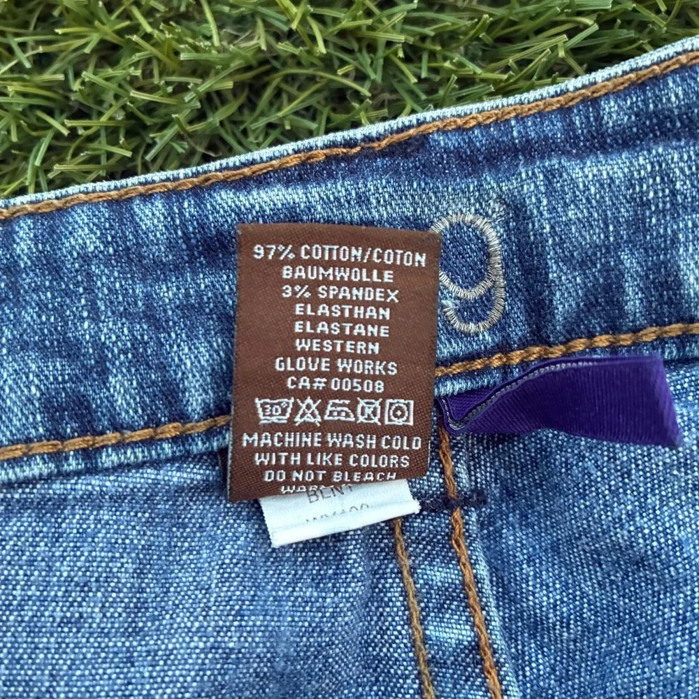 Vintage Y2K 90s Jag Jeans Size 8 30x32 Blue Straight Leg Stretch Denim Faded